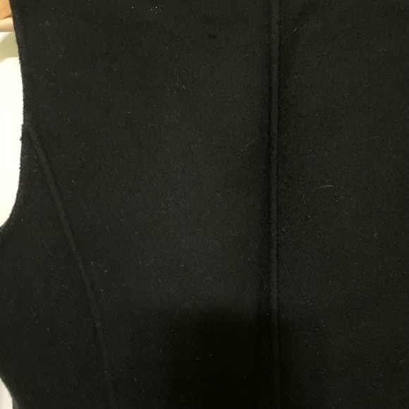Talbots Sleeveless Wool Blend Top Women's Large Black Soft Princess Seams Zipper - Picture 5 of 10